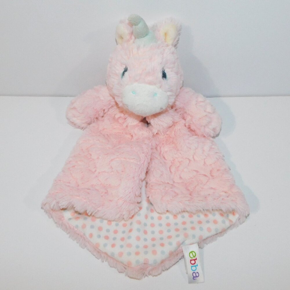 Ebba Aurora Aria Luvster Unicorn Security Blanket Pink Plush Magical Baby Lovey